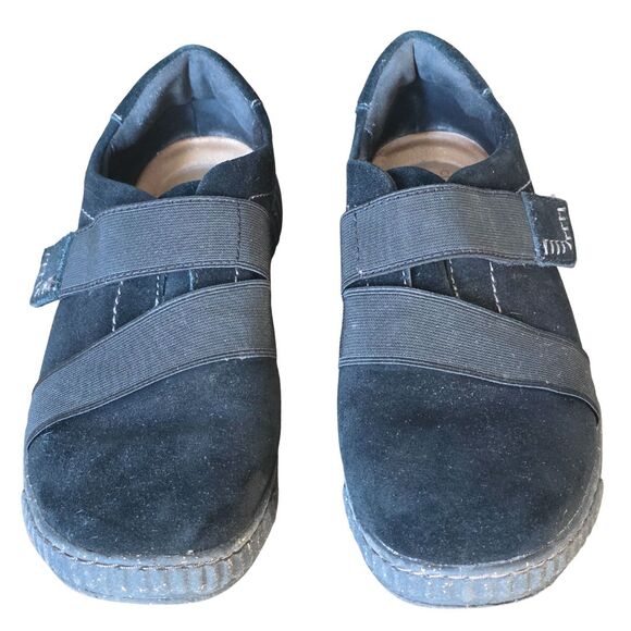 Clarks Caroline Holly Black Suede Slip-On Comfort Loafer Flats Size 9 - Picture 3 of 16